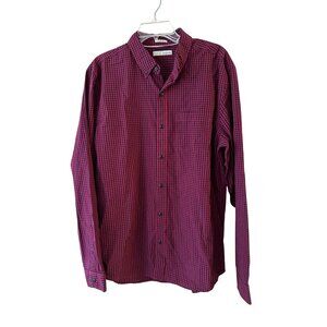 Hawker Rye Red Checkered Button-Up Long-Sleeve Shirt Regular Fit 100%Cotton NWOT
